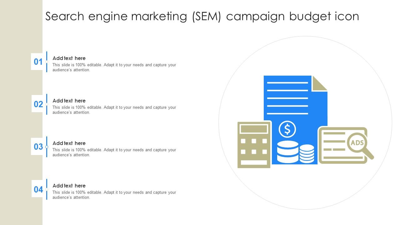 Search Engine Marketing Sem Campaign Budget Icon