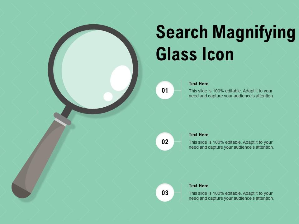 Search magnifying glass icon Slide01