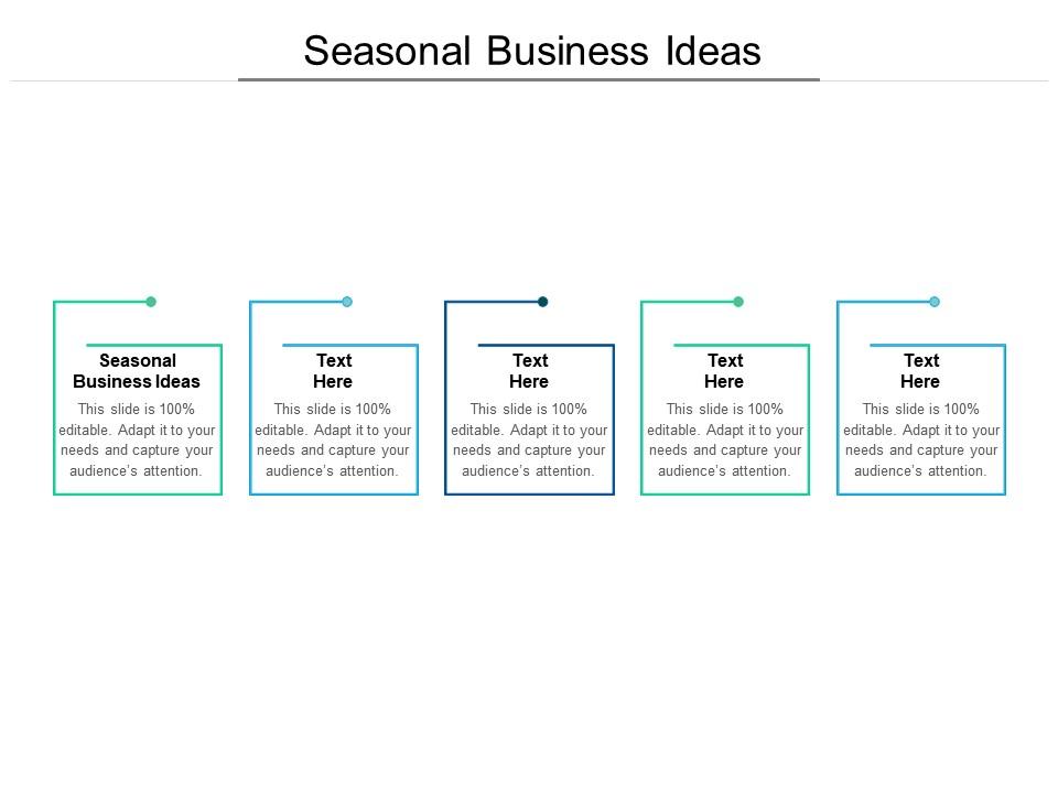 Seasonal business ideas ppt powerpoint presentation visual aids icon cpb Slide01