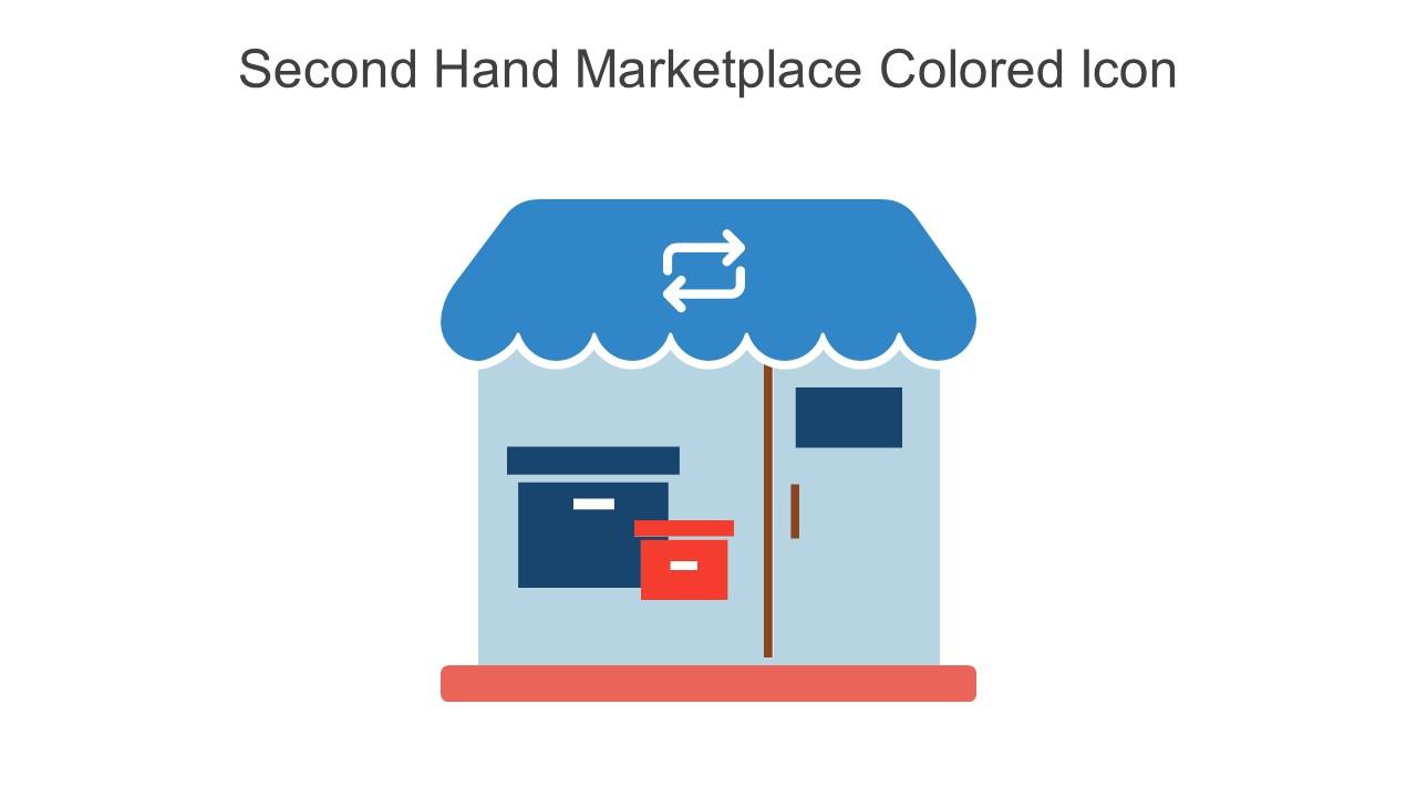 Second Hand Marketplace Colored Icon In Powerpoint Pptx Png And Editable Eps Format Slide01