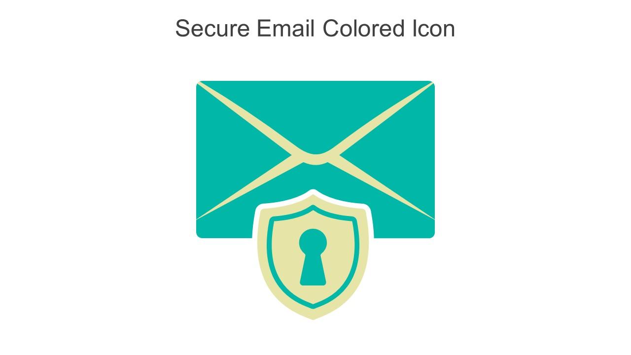 Secure Email Colored Icon In Powerpoint Pptx Png And Editable Eps Format