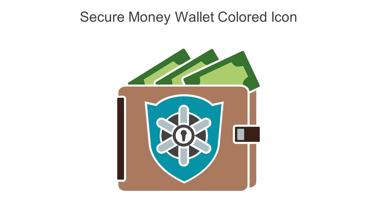 Secure Money Wallet Colored Icon In Powerpoint Pptx Png And Editable Eps Format