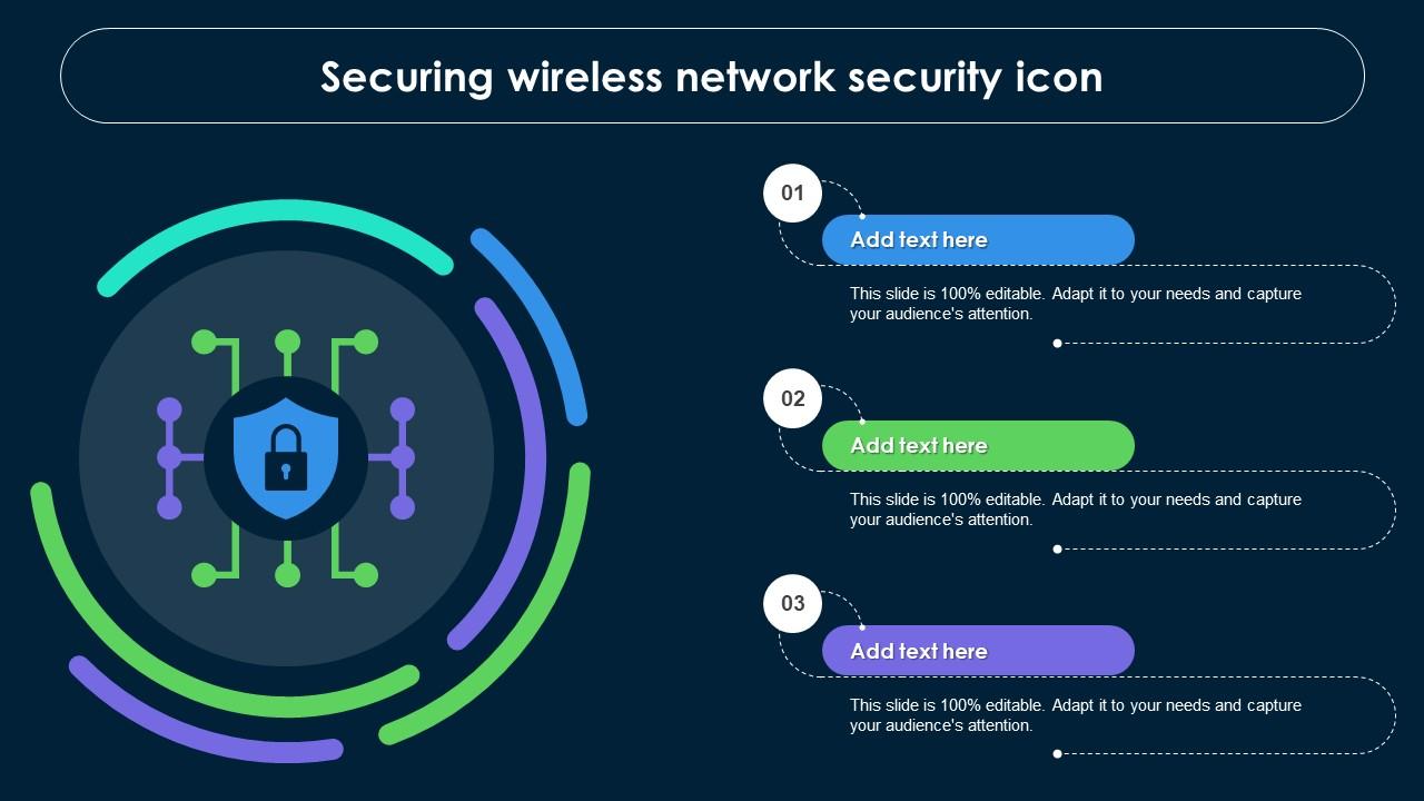 Securing Wireless Network Security Icon
