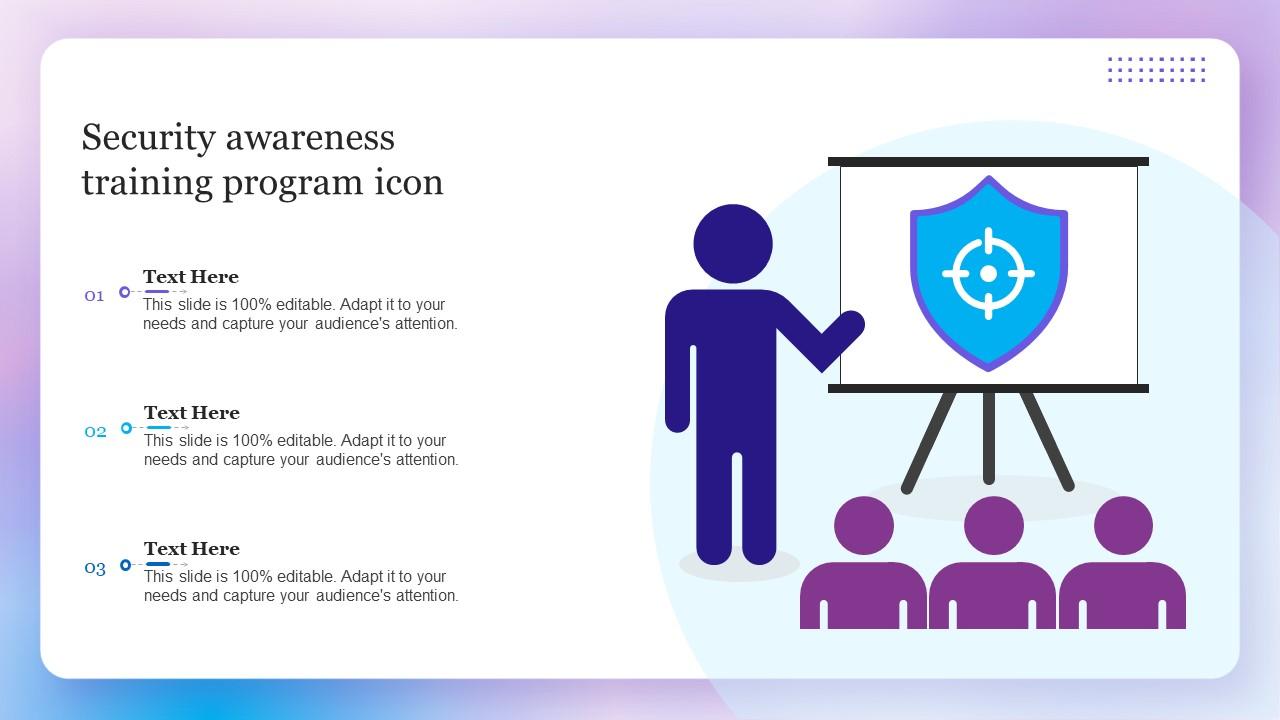Security Awareness Training Program Icon Slide01