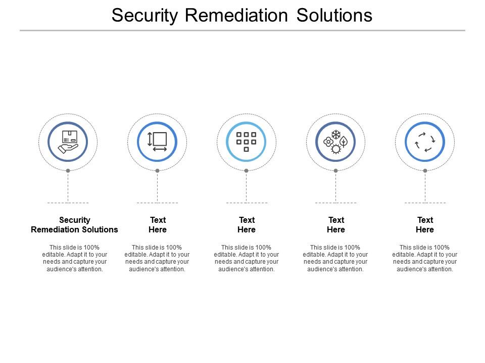 Security remediation solutions ppt powerpoint presentation icon information cpb Slide01