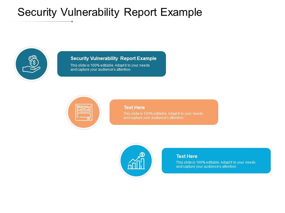 Security vulnerability report example ppt powerpoint presentation icon designs cpb Slide01