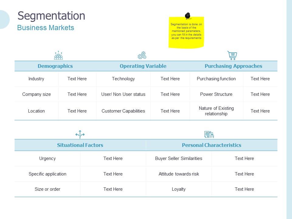 Segmentation business markets ppt powerpoint presentation icon Slide01