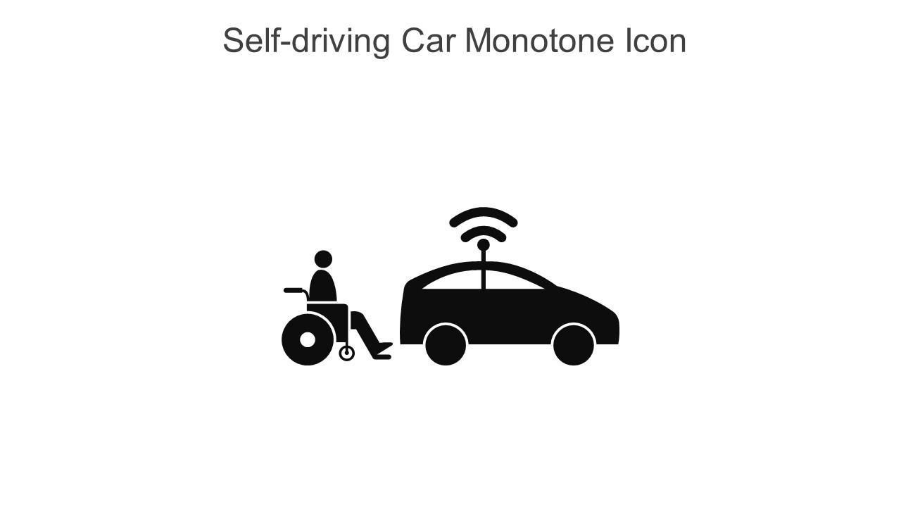 Self Driving Car Monotone Icon In Powerpoint Pptx Png And Editable Eps Format