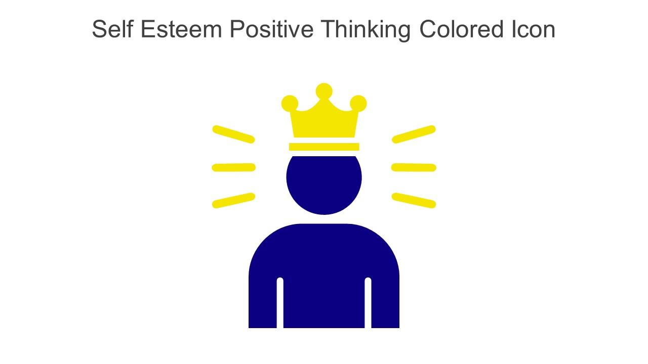 Self Esteem Positive Thinking Colored Icon In Powerpoint Pptx Png And Editable Eps Format