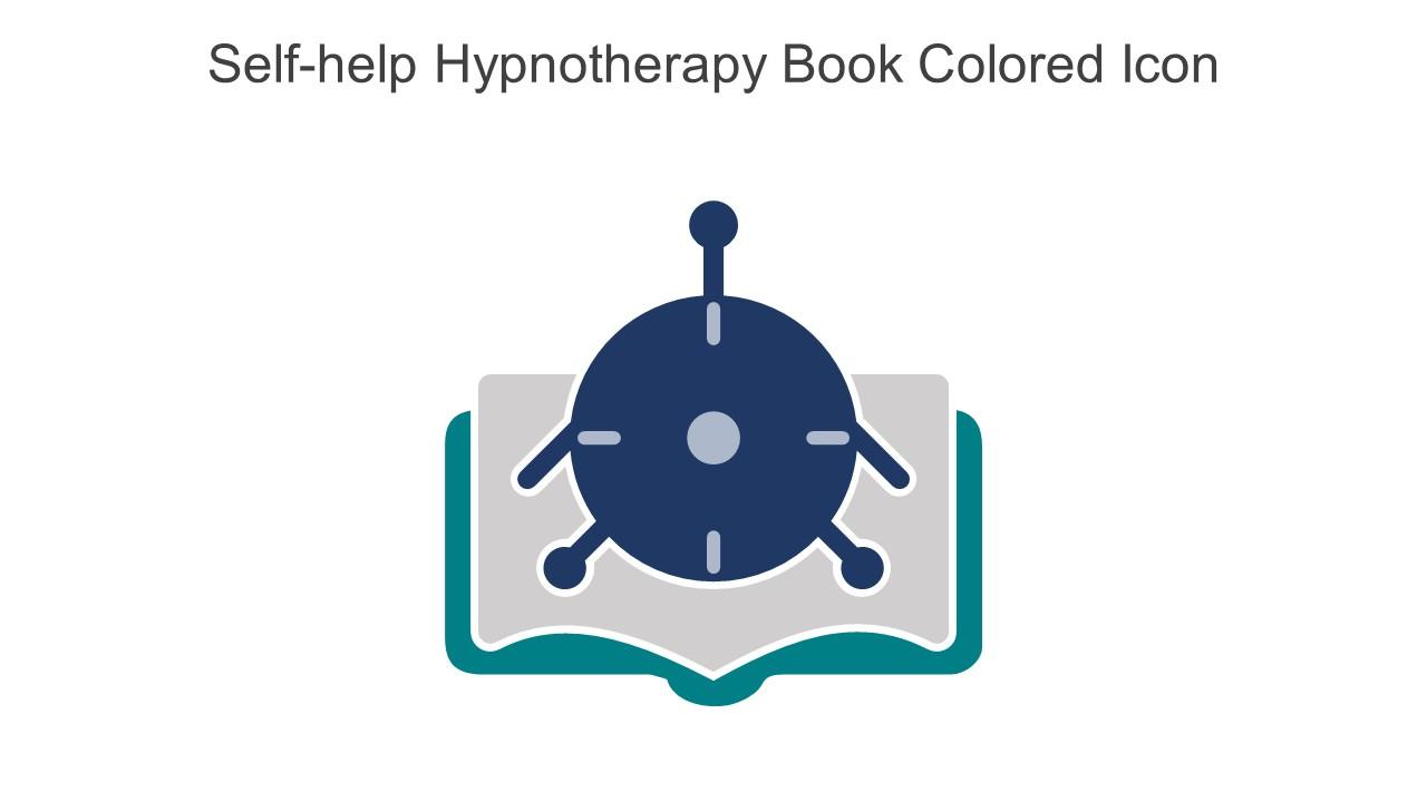 Self Help Hypnotherapy Book Colored Icon In Powerpoint Pptx Png And Editable Eps Format