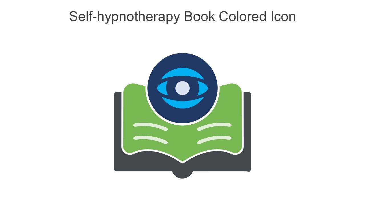 Self Hypnotherapy Book Colored Icon In Powerpoint Pptx Png And Editable Eps Format