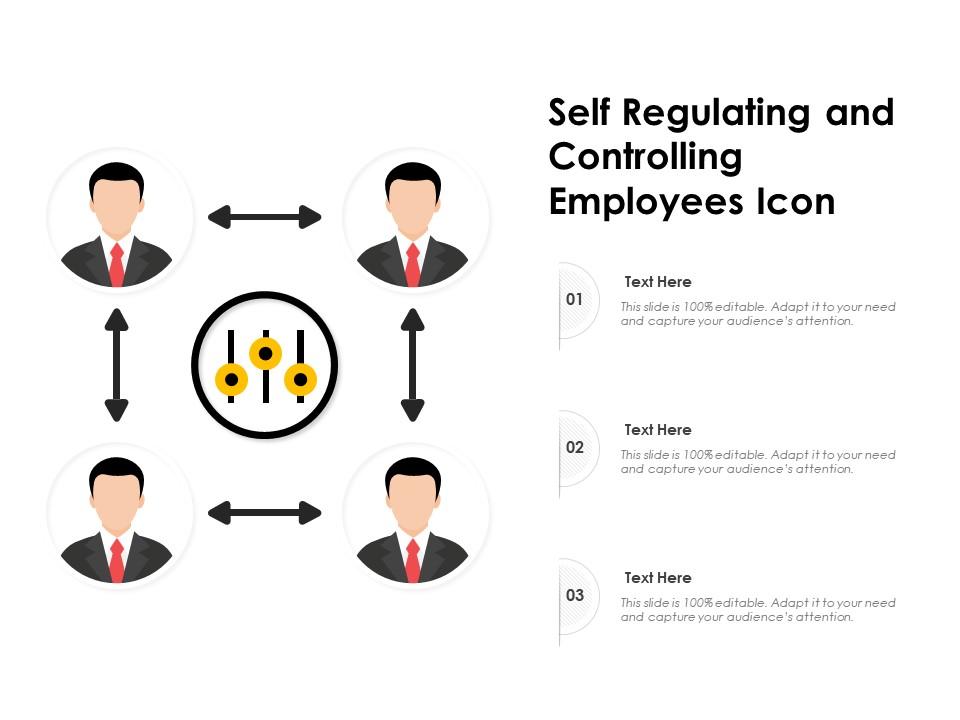 Self regulating and controlling employees icon Slide01