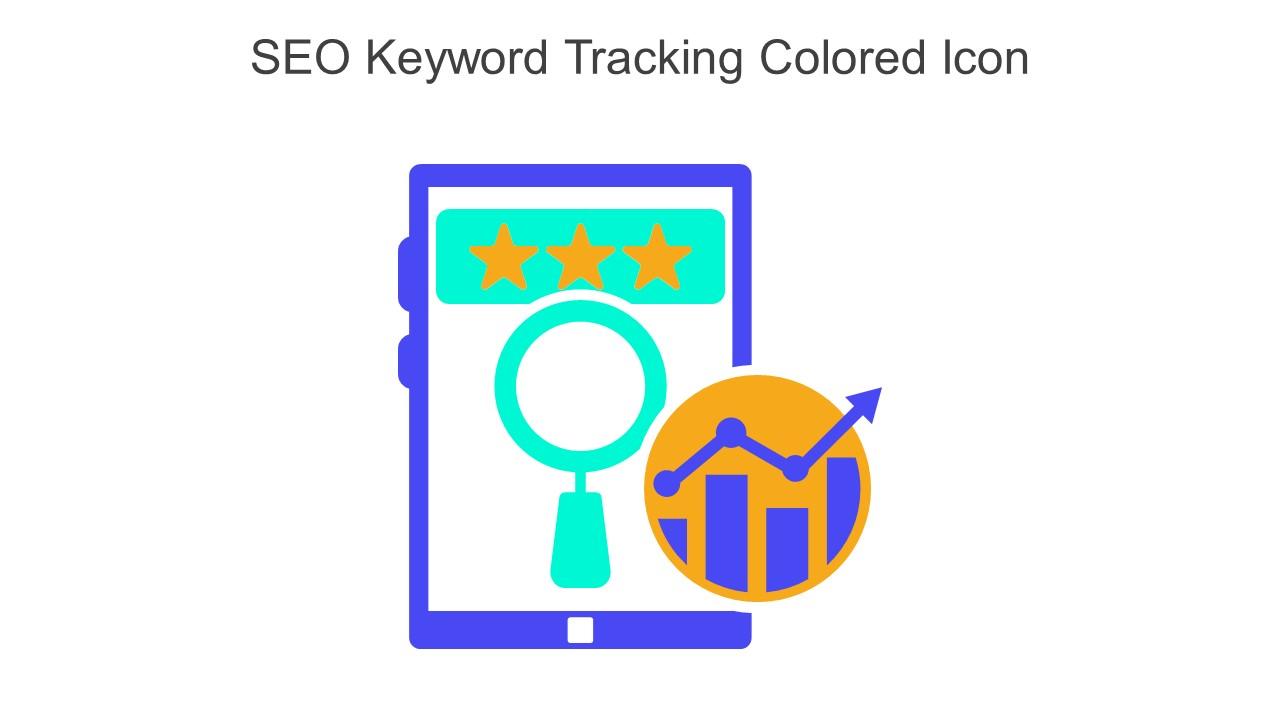 SEO Keyword Tracking Colored Icon In Powerpoint Pptx Png And Editable Eps Format Slide01