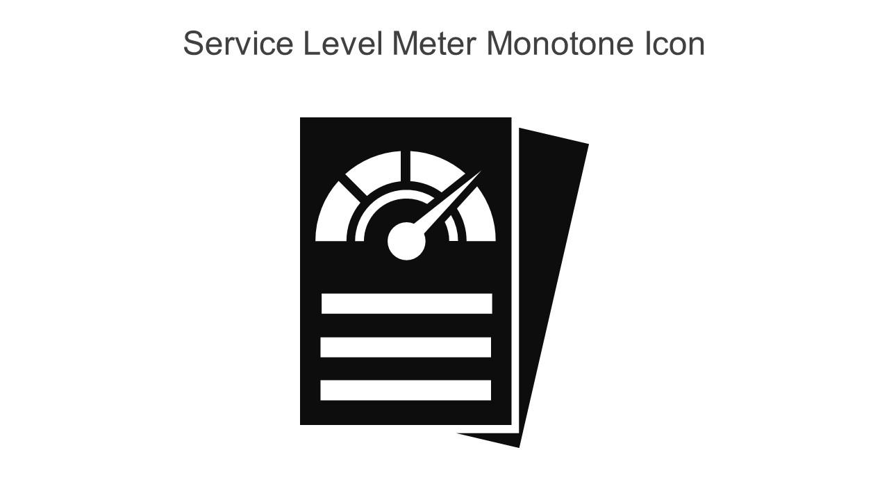 Service Level Meter Monotone Icon In Powerpoint Pptx Png And Editable Eps Format Slide01