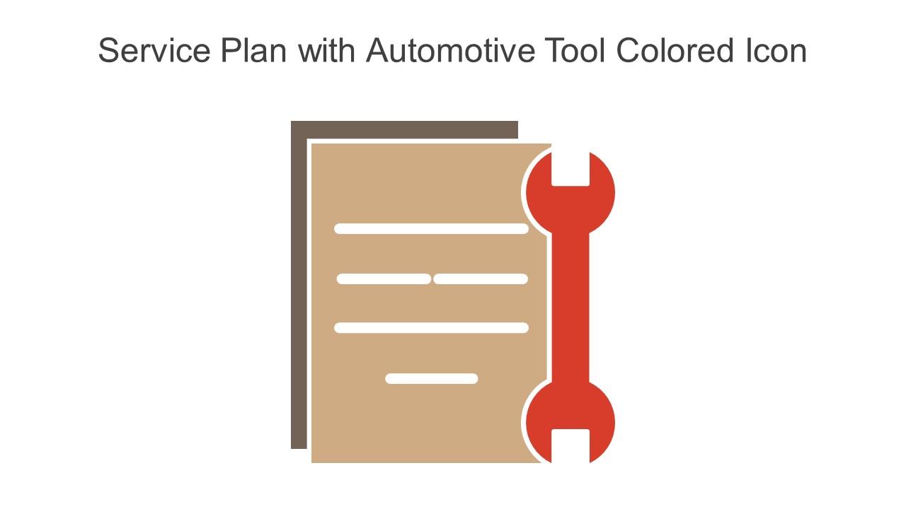 Service Plan With Automotive Tool Colored Icon In Powerpoint Pptx Png And Editable Eps Format Slide01