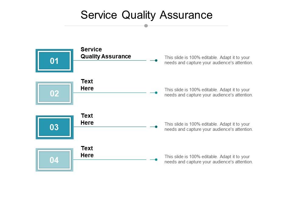 Service quality assurance ppt powerpoint presentation icon gallery cpb Slide01