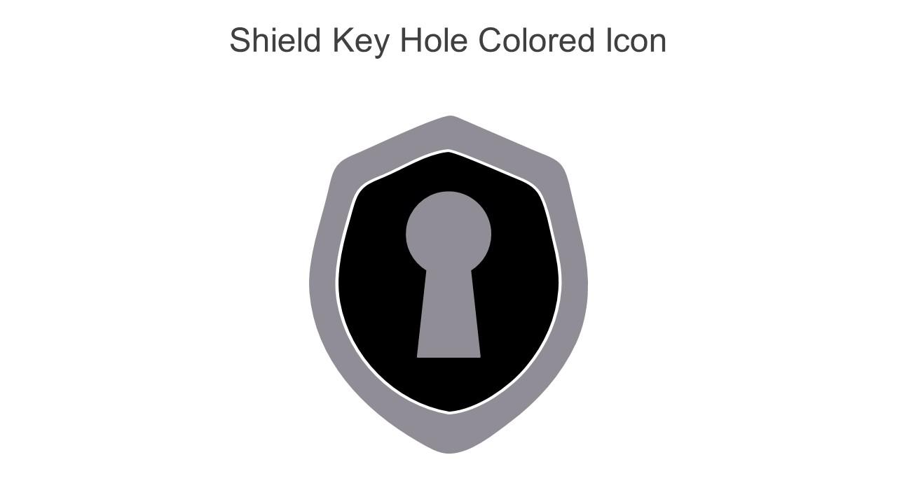 Shield Key Hole Colored Icon In Powerpoint Pptx Png And Editable Eps Format