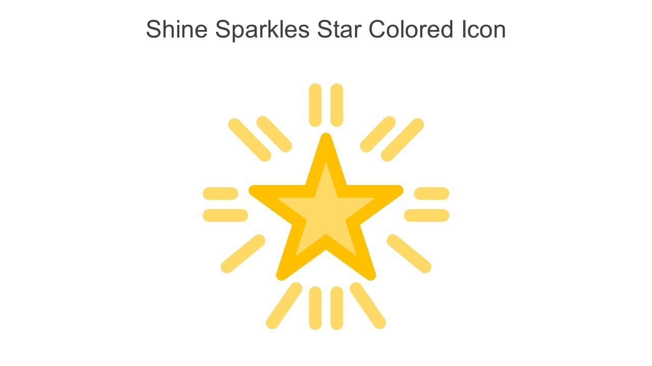 Shine Sparkles Star Colored Icon In Powerpoint Pptx Png And Editable Eps Format