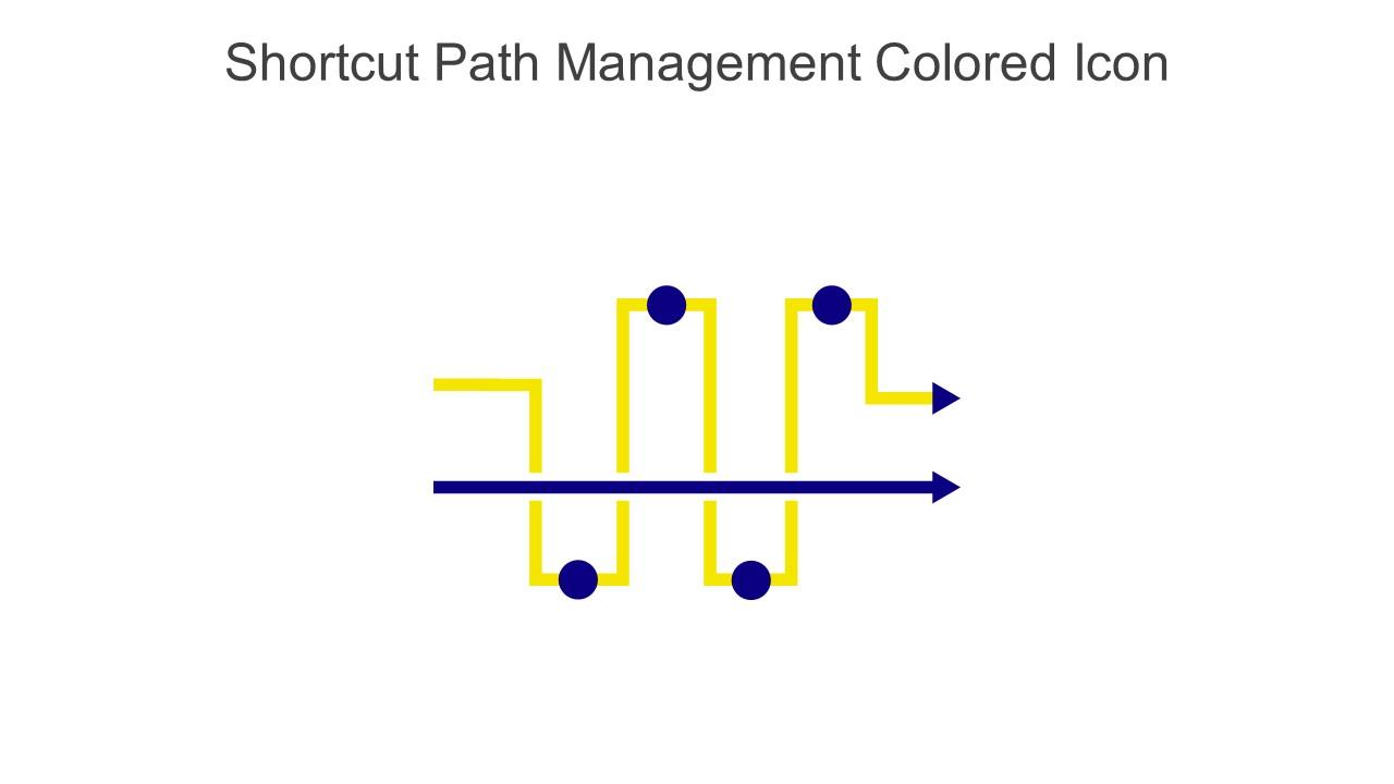 Shortcut Path Management Colored Icon In Powerpoint Pptx Png And Editable Eps Format