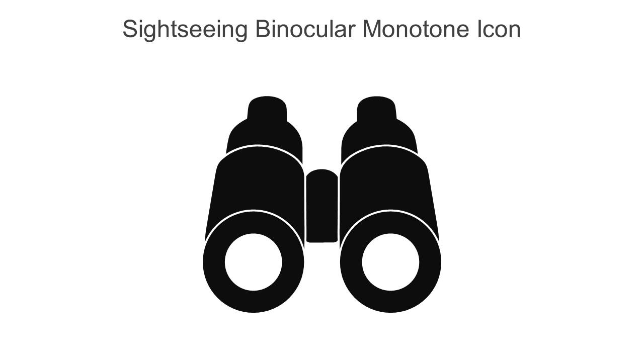 Sightseeing Binocular Monotone Icon In Powerpoint Pptx Png And Editable Eps Format