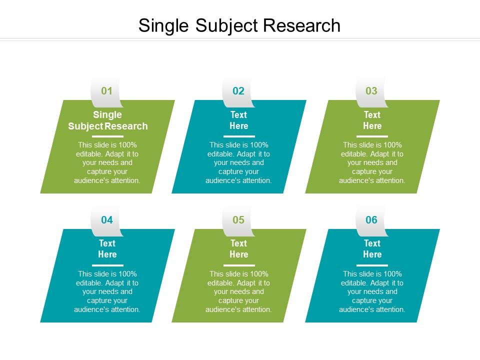 Single subject research ppt powerpoint presentation infographics icons cpb Slide01
