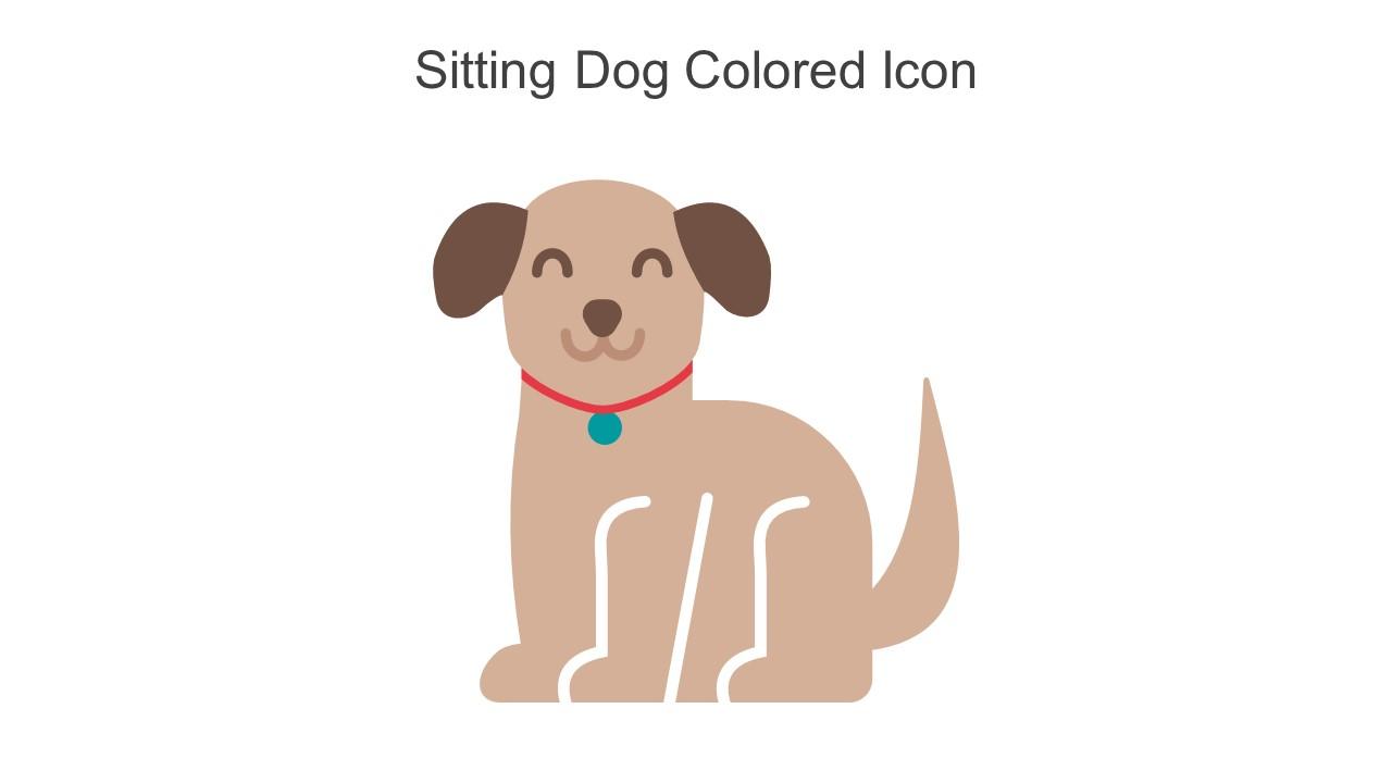 Sitting Dog Colored Icon In Powerpoint Pptx Png And Editable Eps Format Slide01