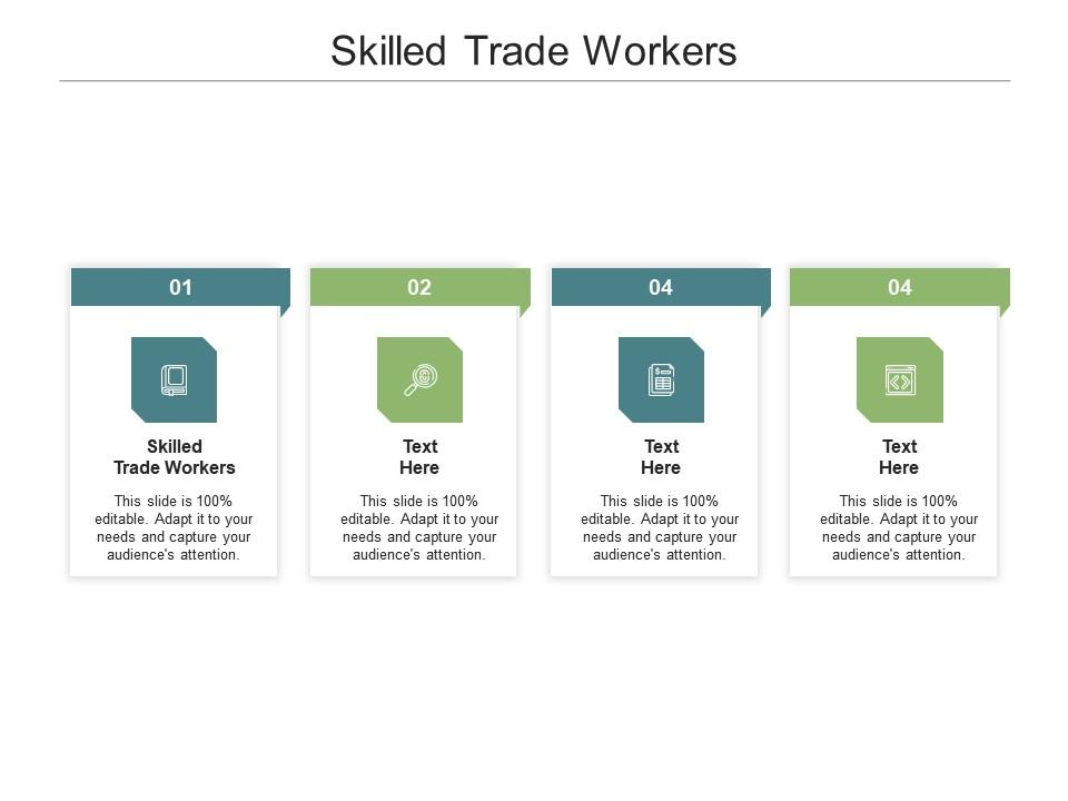 Skilled trade workers ppt powerpoint presentation icon infographic template cpb Slide01