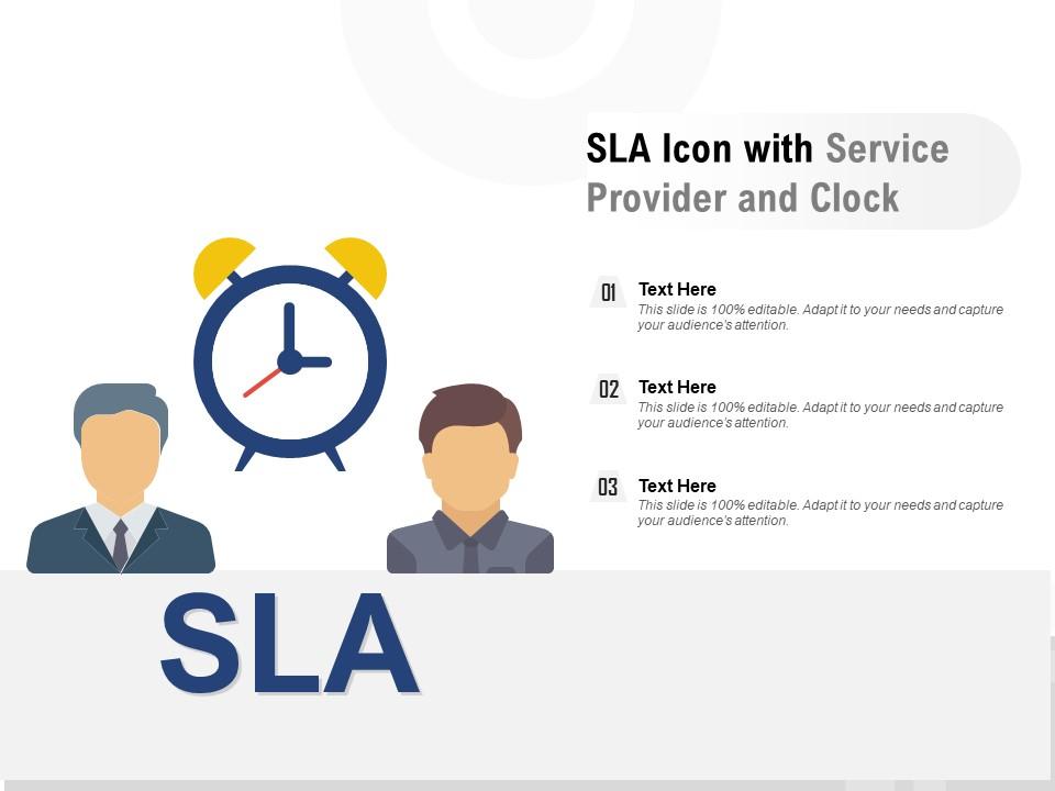Sla icon with service provider and clock Slide01