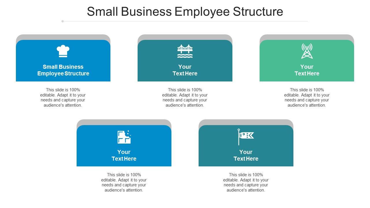 Small Business Employee Structure Ppt Powerpoint Presentation Icon Gridlines Cpb Slide01