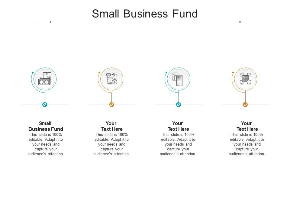 Small business fund ppt powerpoint presentation icon slide download cpb Slide01