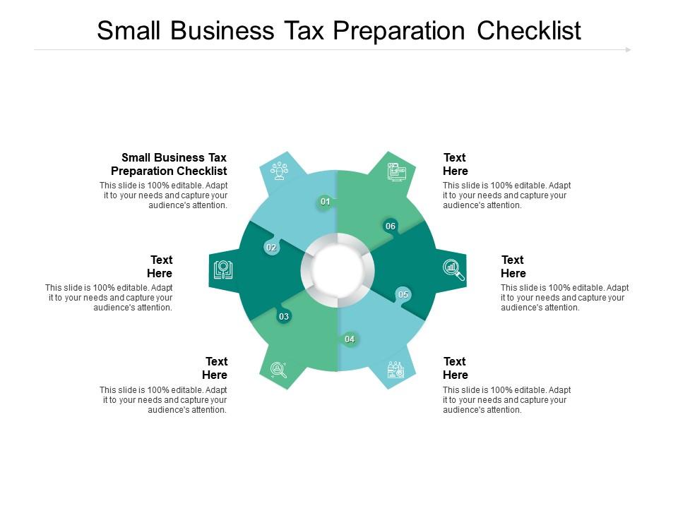 Small business tax preparation checklist ppt powerpoint presentation icon topics cpb Slide01