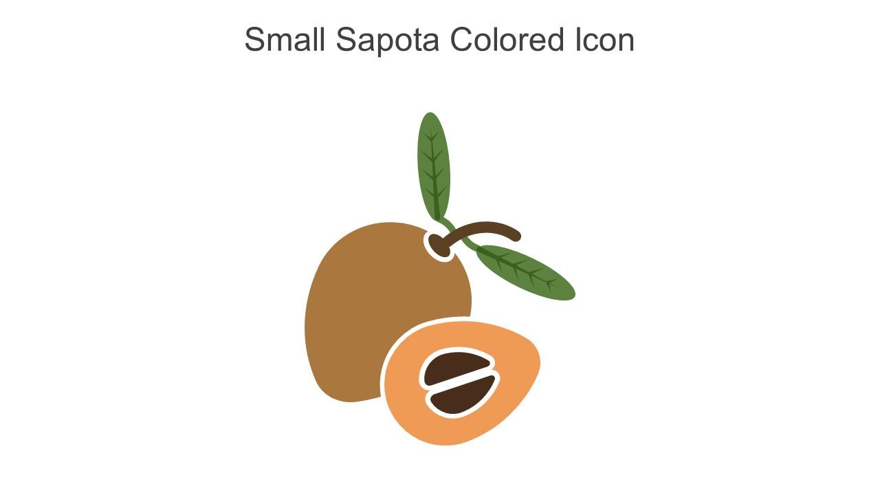 Small Sapota Colored Icon In Powerpoint Pptx Png And Editable Eps Format Slide01