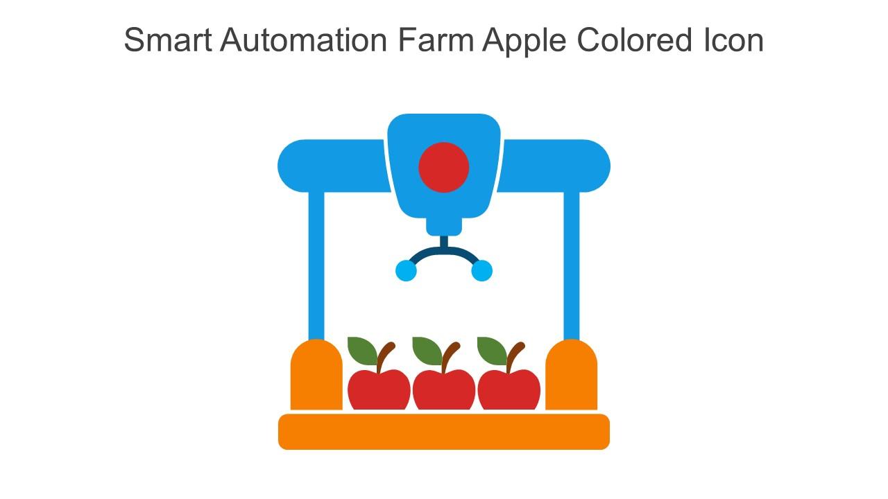 Smart Automation Farm Apple Colored Icon In Powerpoint Pptx Png And Editable Eps Format