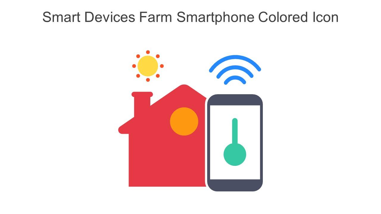 Smart Devices Farm Smartphone Colored Icon In Powerpoint Pptx Png And Editable Eps Format