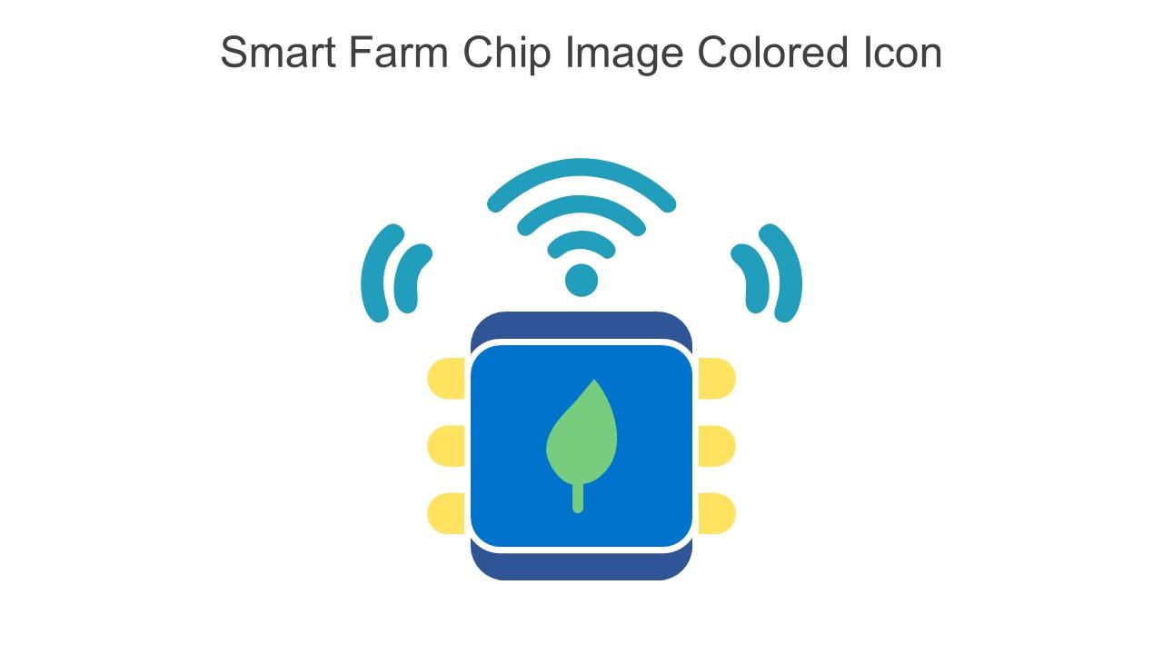 Smart Farm Chip Image Colored Icon In Powerpoint Pptx Png And Editable Eps Format