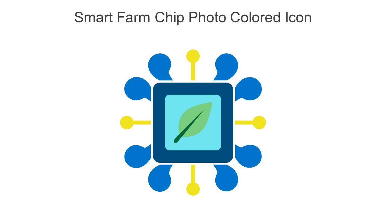 Smart Farm Chip Photo Colored Icon In Powerpoint Pptx Png And Editable Eps Format