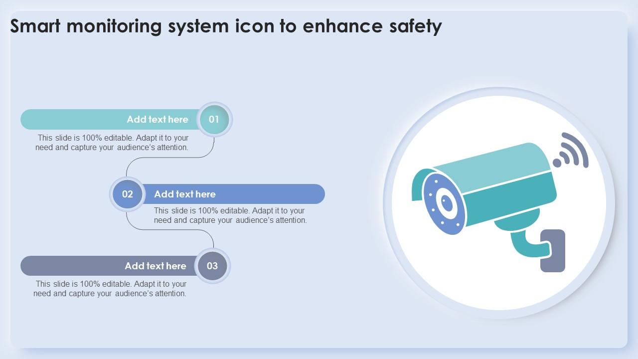 Smart Monitoring System Icon To Enhance Safety