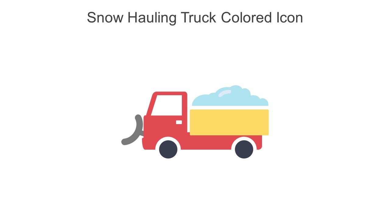 Snow Hauling Truck Colored Icon In Powerpoint Pptx Png And Editable Eps Format Slide01