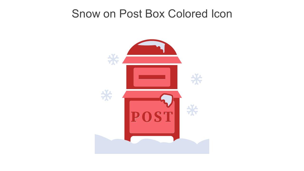 Snow On Post Box Colored Icon In Powerpoint Pptx Png And Editable Eps Format Slide01