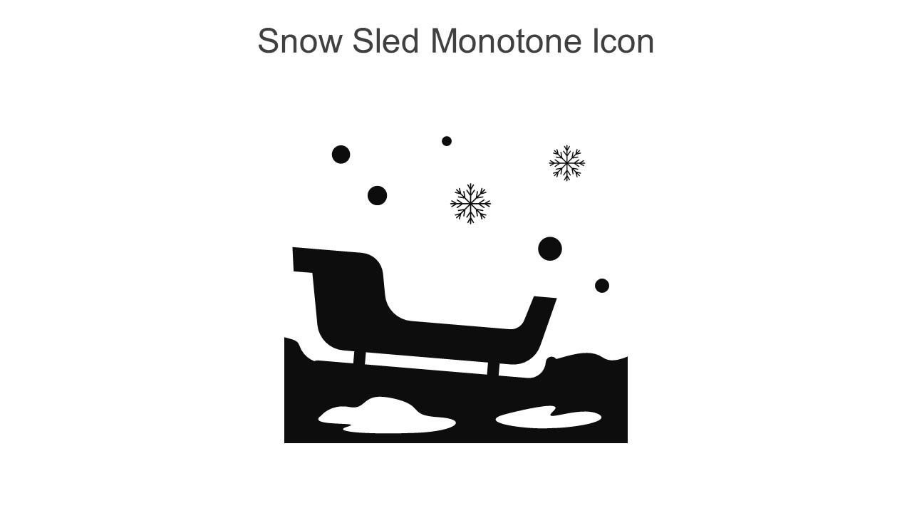 Snow Sled Monotone Icon In Powerpoint Pptx Png And Editable Eps Format Slide01