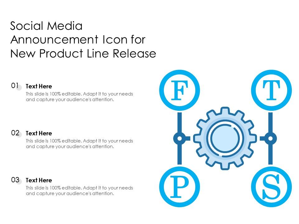 Social media announcement icon for new product line release Slide01