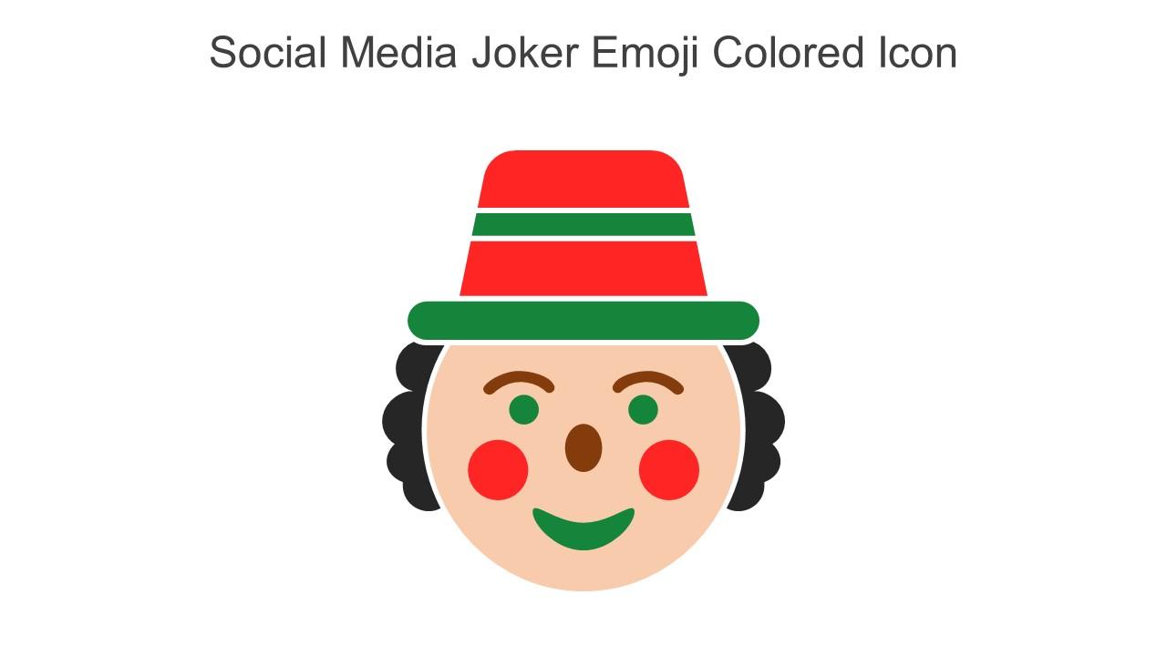 Social Media Joker Emoji Colored Icon In Powerpoint Pptx Png And Editable Eps Format