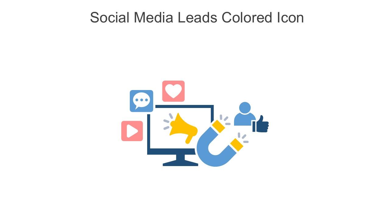 Social Media Leads Colored Icon In Powerpoint Pptx Png And Editable Eps Format