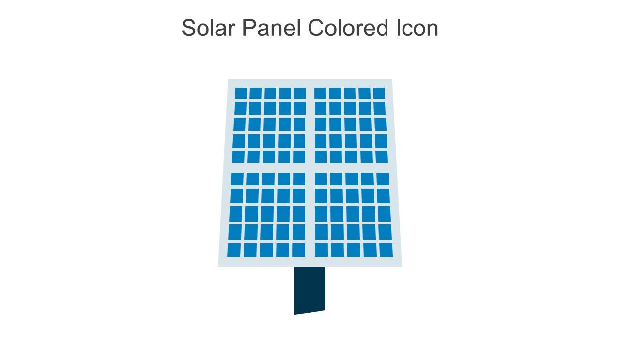 Solar Panel Colored Icon In Powerpoint Pptx Png And Editable Eps Format