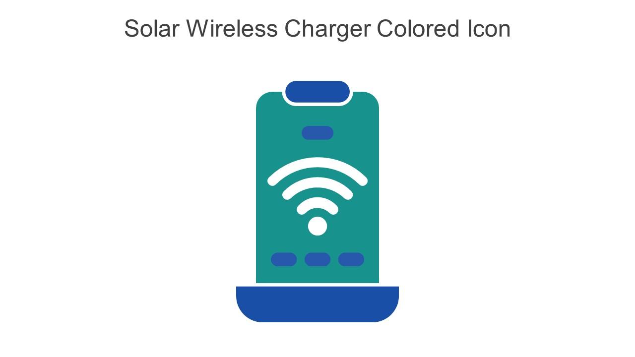 Solar Wireless Charger Colored Icon In Powerpoint Pptx Png And Editable Eps Format