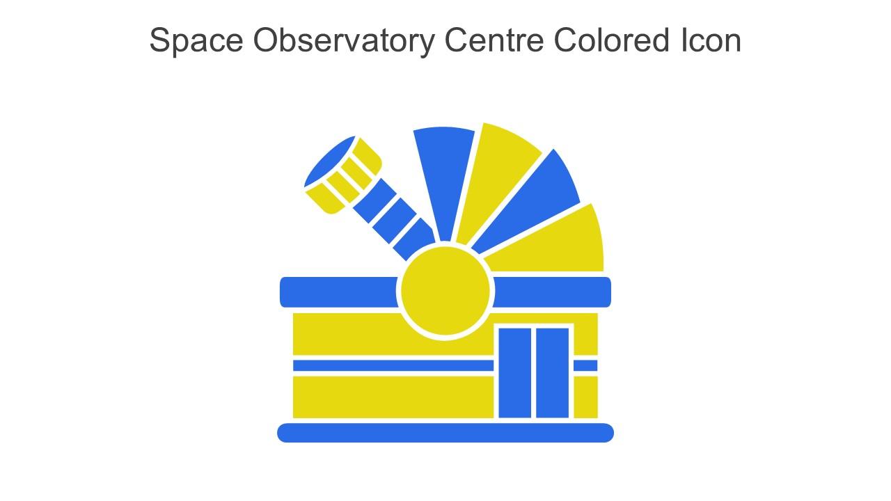 Space Observatory Centre Colored Icon In Powerpoint Pptx Png And Editable Eps Format