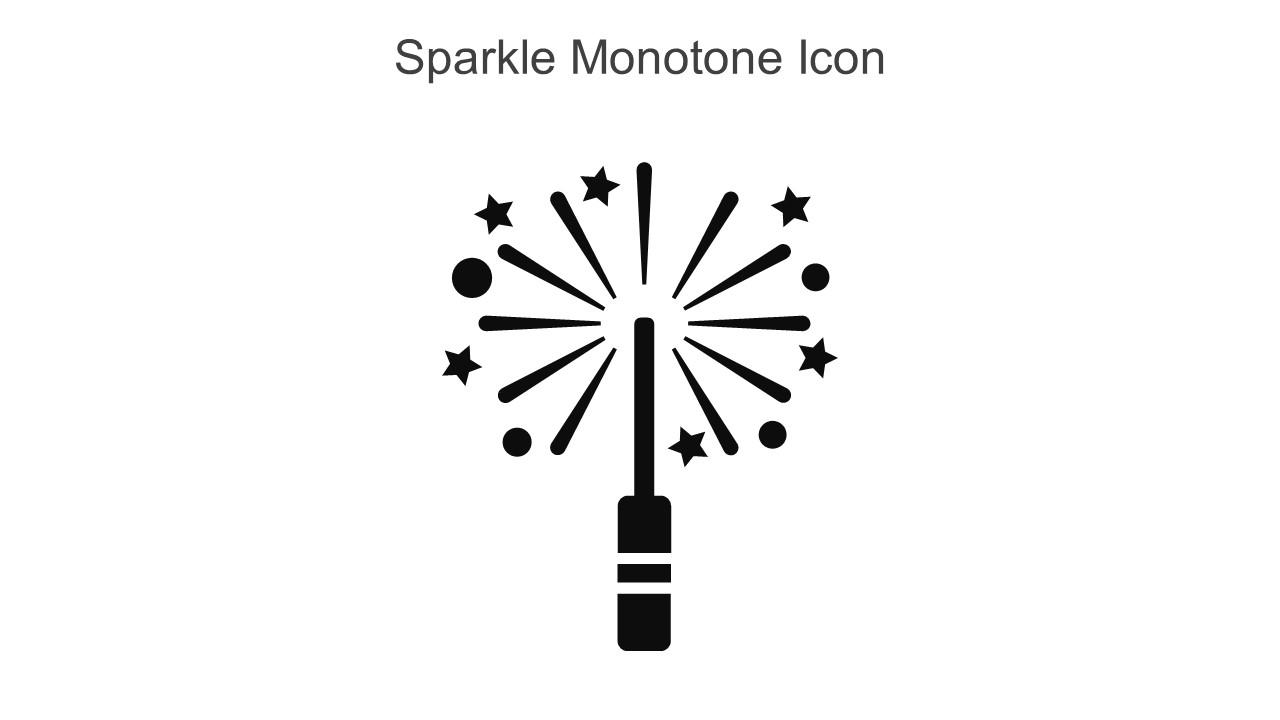Sparkle Monotone Icon In Powerpoint Pptx Png And Editable Eps Format Slide01