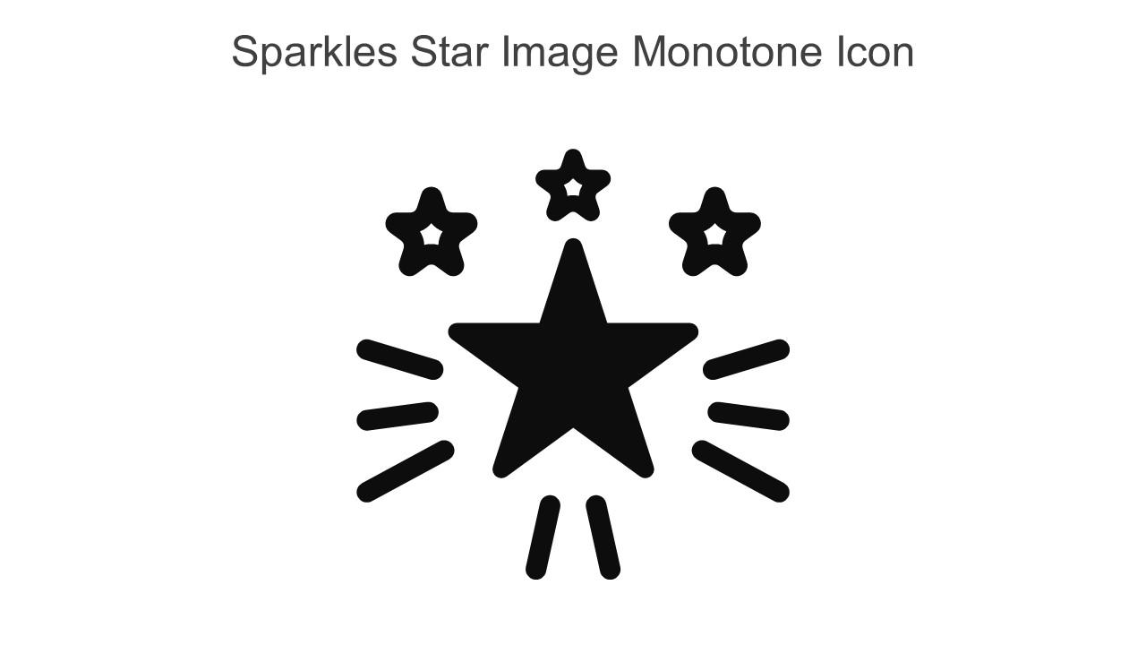 Sparkles Star Image Monotone Icon In Powerpoint Pptx Png And Editable Eps Format