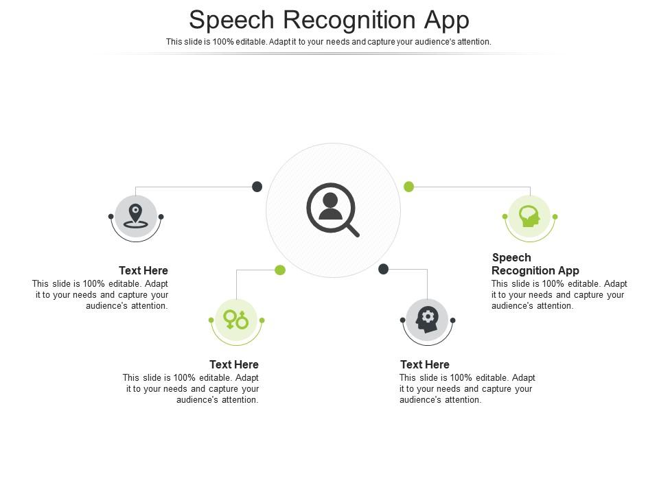 Speech recognition app ppt powerpoint presentation icon example introduction cpb Slide01