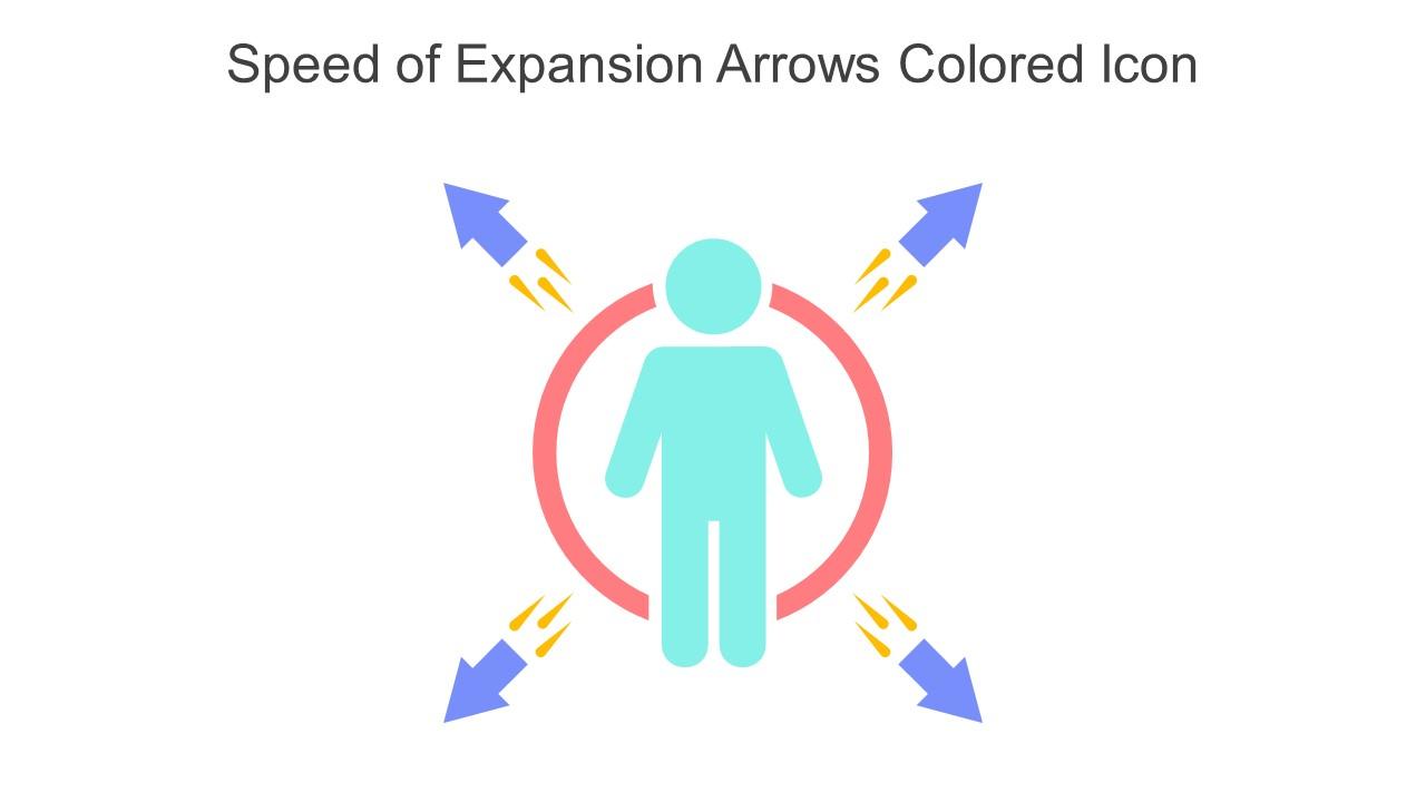 Speed Of Expansion Arrows Colored Icon In Powerpoint Pptx Png And Editable Eps Format Slide01